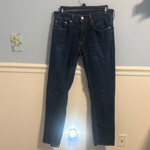 Men's Dark Blue Denim Jeans Levi W 29 L 32 number style 559, 29 32